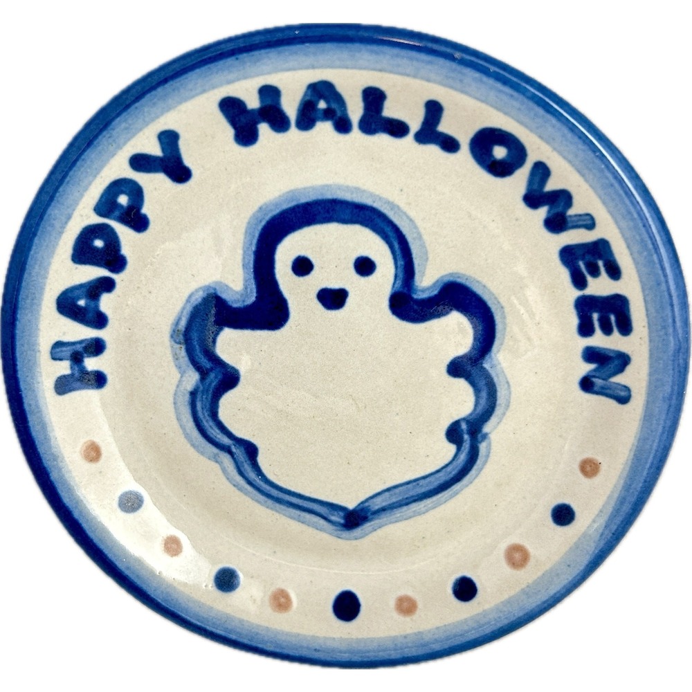 M A‎ Hadley HAPPY HALLOWEEN GHOST Coaster 4"